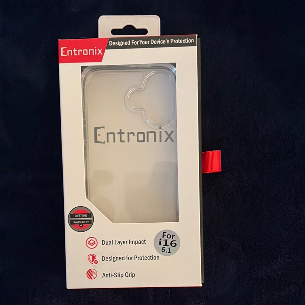 Entronix Clear Phone Case for iPhone 16 6.1"